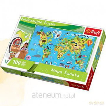 TREFL Mapa Świata dla dzieci [PUZZLE]