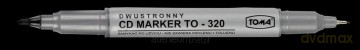 Marker do CD dwustronny czarny (25 sztuk)