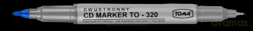 Marker do CD dwustronny niebieski (25 sztuk)