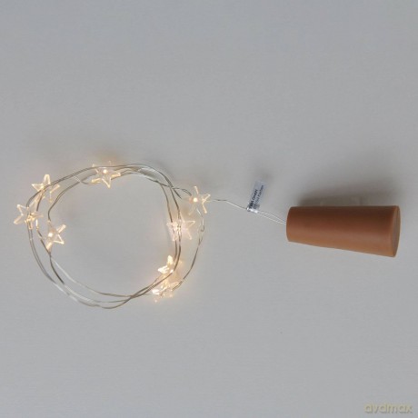 Kerstverlichting Fles 8 LED 80cm draad