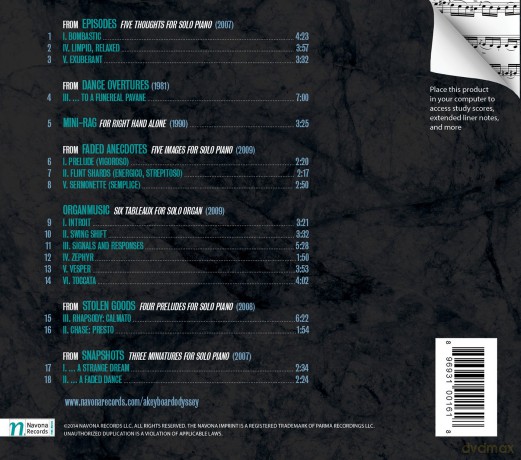 Hodkinson: Keyboard Odyssey [CD]