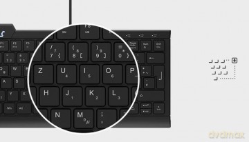 KeySonic Mini-TAS mit Nummernblock, BK,
