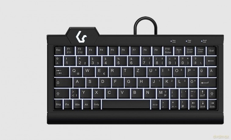 KeySonic Super Mini-TAS, Backlight, BK,
