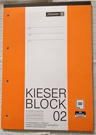 Kieser-Block A4 lin.2 50Blatt