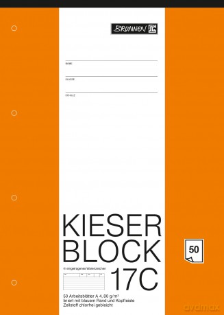 Kieser-Block A4 lin.21 50Blatt