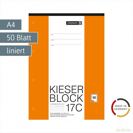 Kieser-Block A4 lin.21 50Blatt