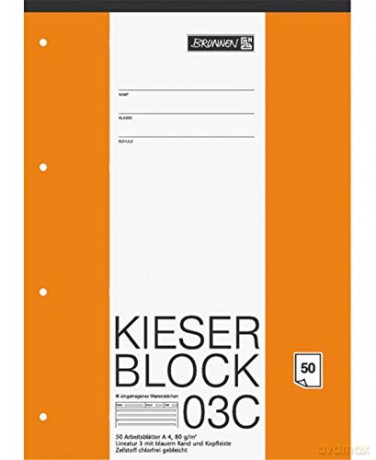 Kieser-Block A4 lin.3 50Blatt