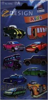Naklejki 3D - Samochody autobusy taxi