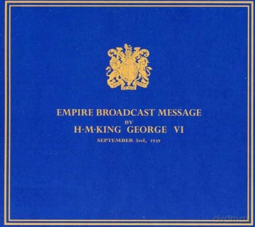 King George Vi: King to His Peoples 03/09/1939 [CD]