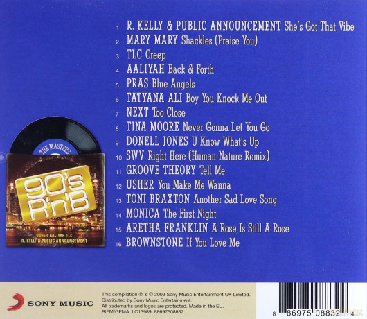 The Masters Series: 90's RnB [CD]