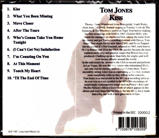 Tom Jones: Kiss [CD]
