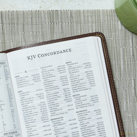 Kjv Reference Bible Pers Lth [KSIĄŻKA]