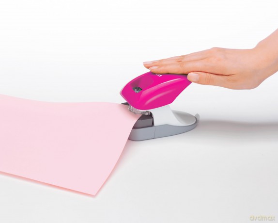 Klammerloser Hefter pink