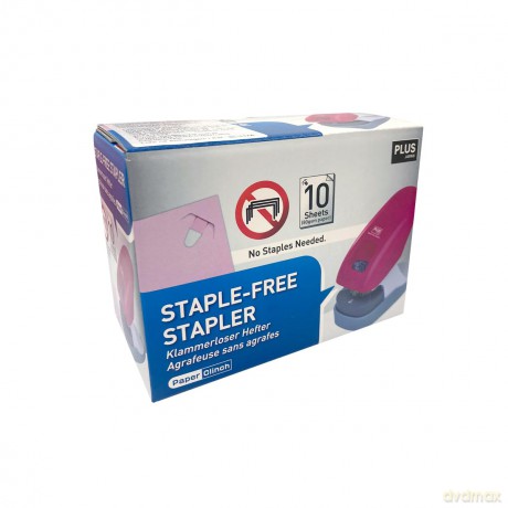 Klammerloser Hefter pink