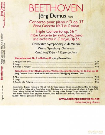 Demus/Schnitzler/Herzer/Krips: Klavierkonz.3/Tripel- [CD]