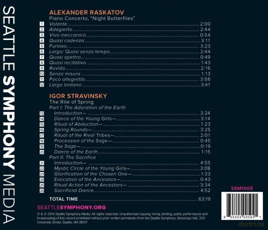 Mukaiyama/Morlot/Seattle So: Klavierkonzert/Sacre Du Printemps [CD]