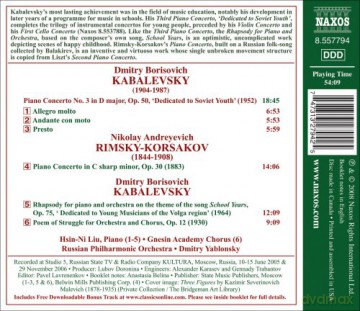 Liu,Hsin-Ni/Yablonsky/Russian: Klavierkonzerte [CD]