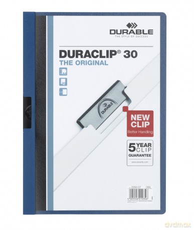 Klemmappe DURACLIP 3mm d-blau