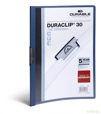 Klemmappe DURACLIP 3mm d-blau