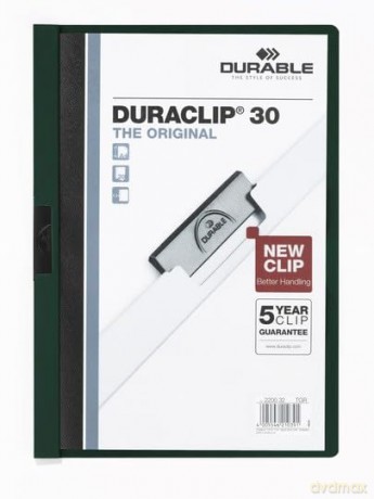 Klemmappe DURACLIP 3mm D-gruen