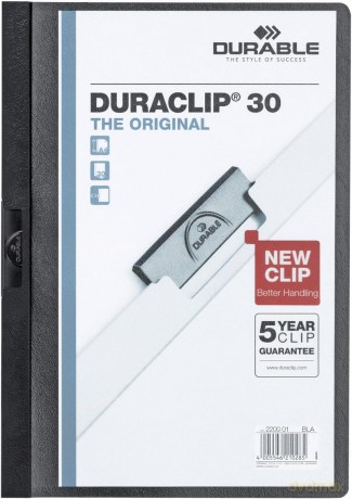 Klemmappe DURACLIP 3mm schwarz
