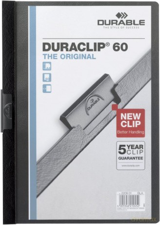 Klemmappe DURACLIP 6mm schw.