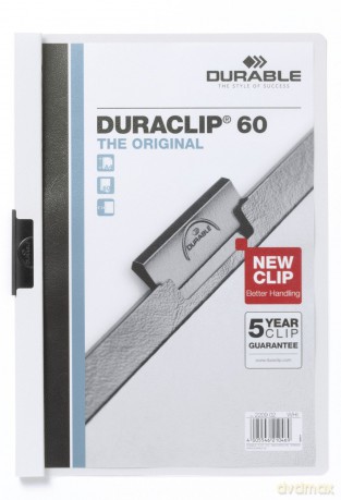 Klemmappe DURACLIP 6mm weiss