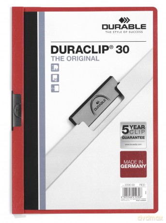 Klemmappe DURACLIP rot 3mm