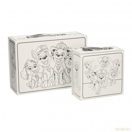 Kleur je eigen PAW Patrol Koffertjes Set van 2