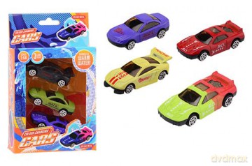 Kleur Veranderende Die-cast Raceauto 3st.