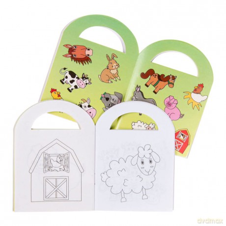 Kleurboekje met Stickers Wilde Dieren
