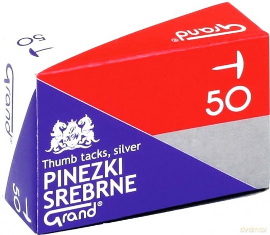 Pinezki srebrne (50 sztuk*10)