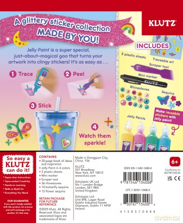 Klutz Glitter Jelly Stickers [KSIĄŻKA]