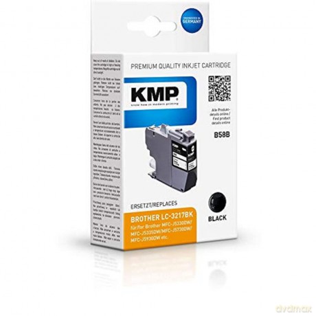 KMP B58B schwarz Tintenpatrone ersetzt b