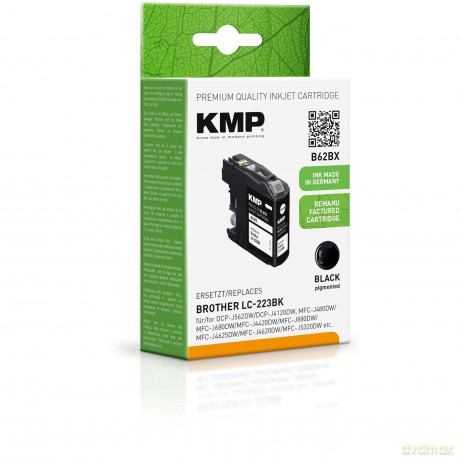 KMP B62BX schwarz Tintenpatrone ersetzt