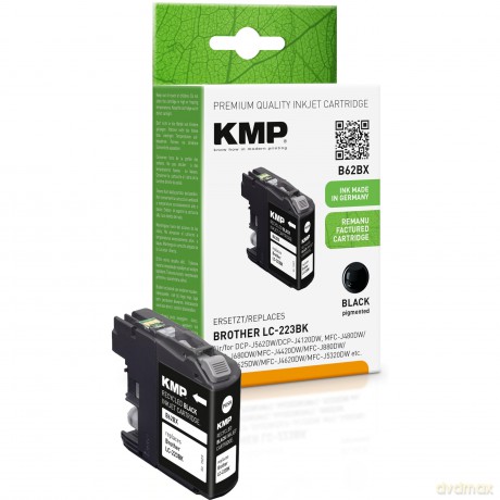 KMP B62BX schwarz Tintenpatrone ersetzt