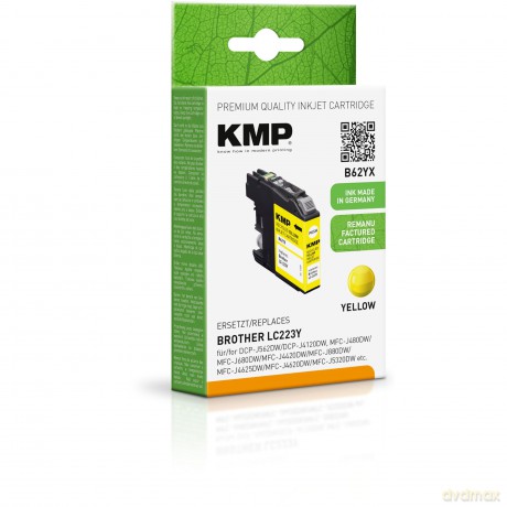 KMP B62YX gelb Tintenpatrone ersetzt bro