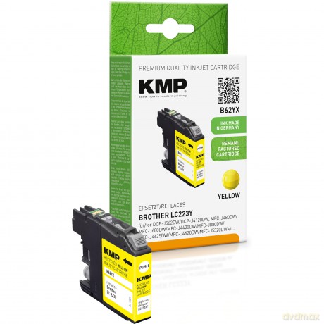 KMP B62YX gelb Tintenpatrone ersetzt bro