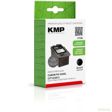 KMP C136 schwarz Tintenpatrone ersetzt C