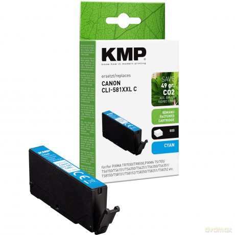 Kmp: KMP cyan Druckerpatrone kompatibel zu C