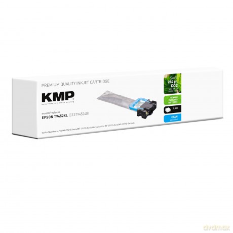 Kmp: KMP E256X cyan Druckerpatrone kompatibe