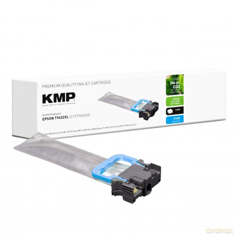 Kmp: KMP E256X cyan Druckerpatrone kompatibe