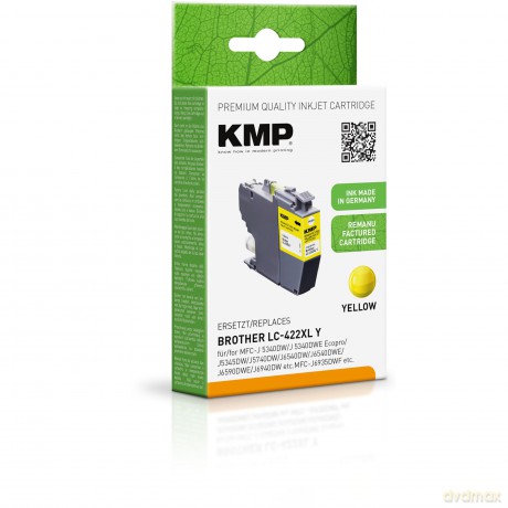 Kmp: KMP gelb Druckerpatrone kompatibel zu b