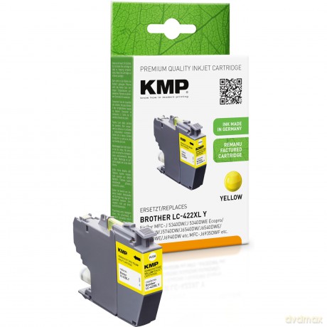 Kmp: KMP gelb Druckerpatrone kompatibel zu b