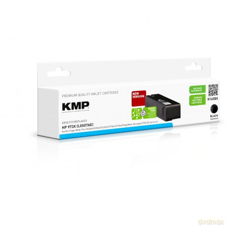 KMP H165BX schwarz Tintenpatrone ersetzt