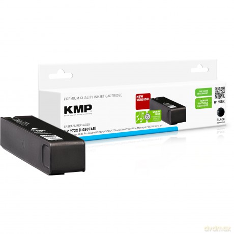 KMP H165BX schwarz Tintenpatrone ersetzt