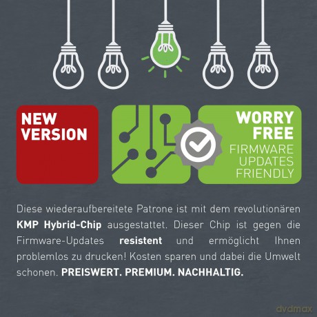 KMP H165BX schwarz Tintenpatrone ersetzt