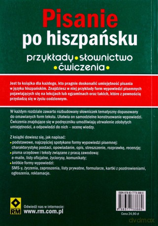 Pisanie po hiszpańsku. Słownictwo, wzory, [KSIĄŻKA]