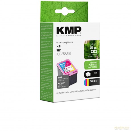 Kmp: KMP Tintenpatrone fźr HP CC656AE, 3-farb
