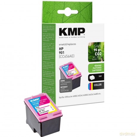 Kmp: KMP Tintenpatrone fźr HP CC656AE, 3-farb